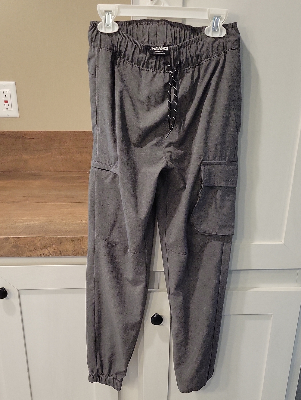 Hawke & Cargo Boys Dark Gray Cargo Jogger Pants